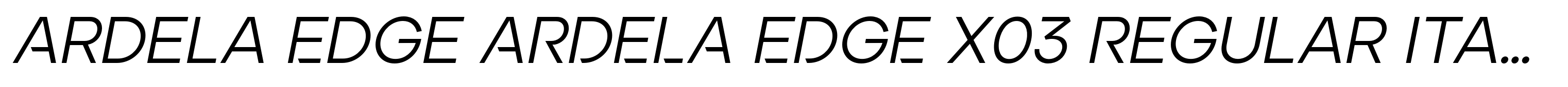 Ardela Edge ARDELA EDGE X03 Regular Italic